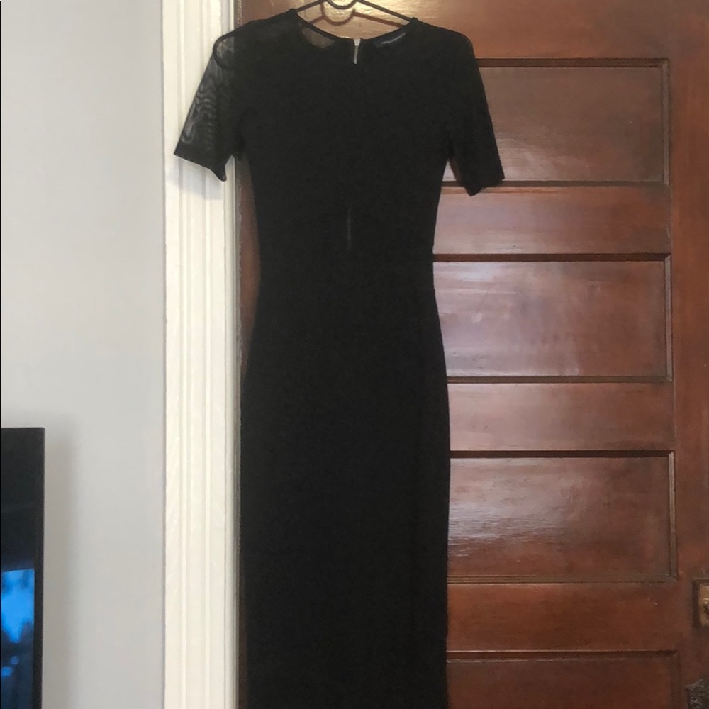 French Connection FT Arrow Mesh SS Fitted Dress
